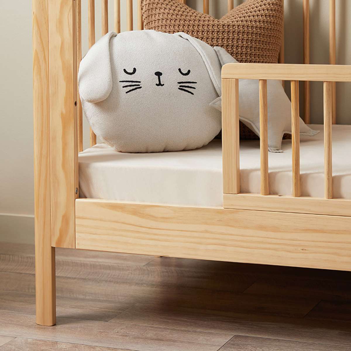 Octavia Cot Toddler Bed Half Frame - Natural