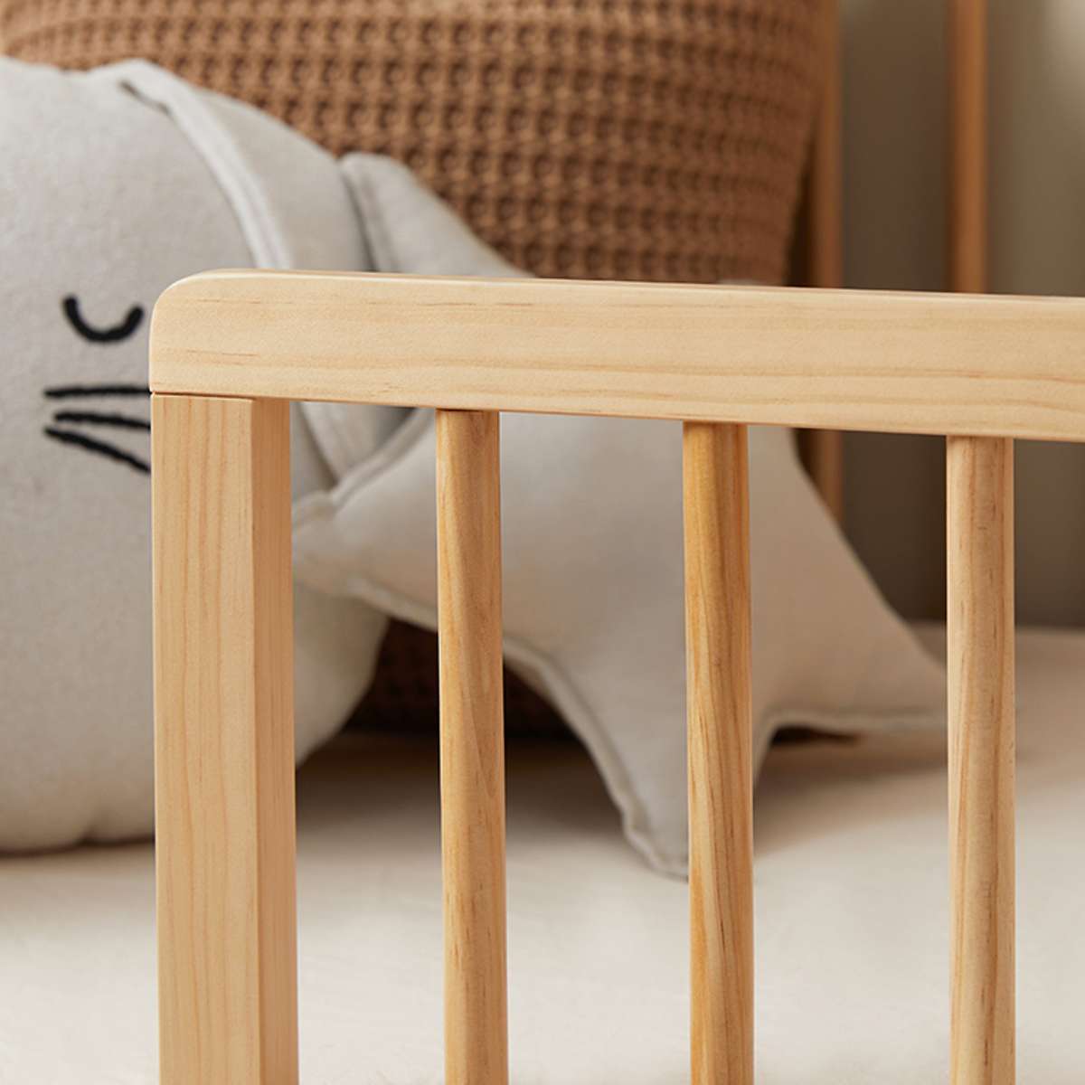 Octavia Cot Toddler Bed Half Frame - Natural