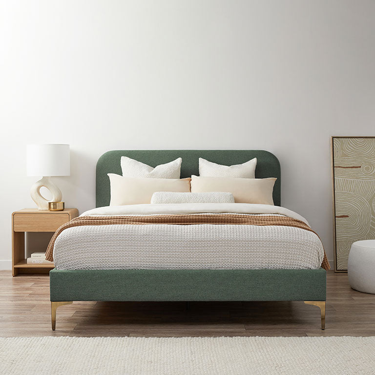 Taylor Queen Bed - Green