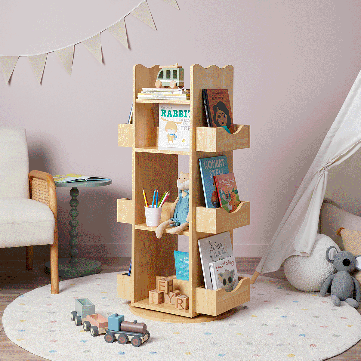 Watson 8 Cube Storage Unit - Natural