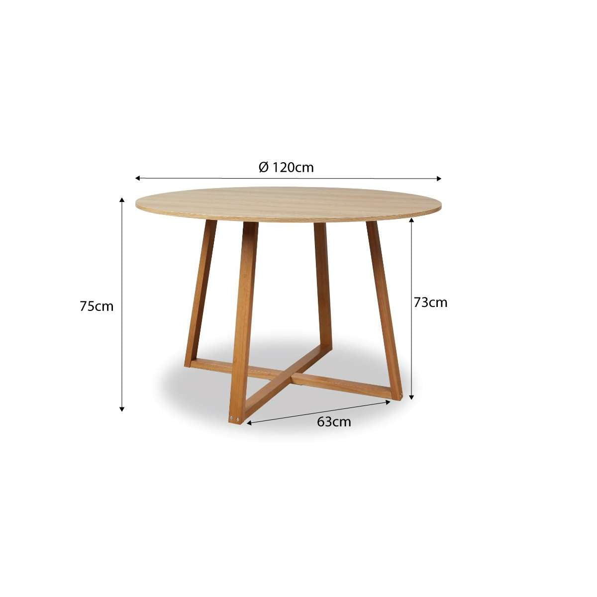 Kyoto Natural and Avila Black Five Piece Dining Set