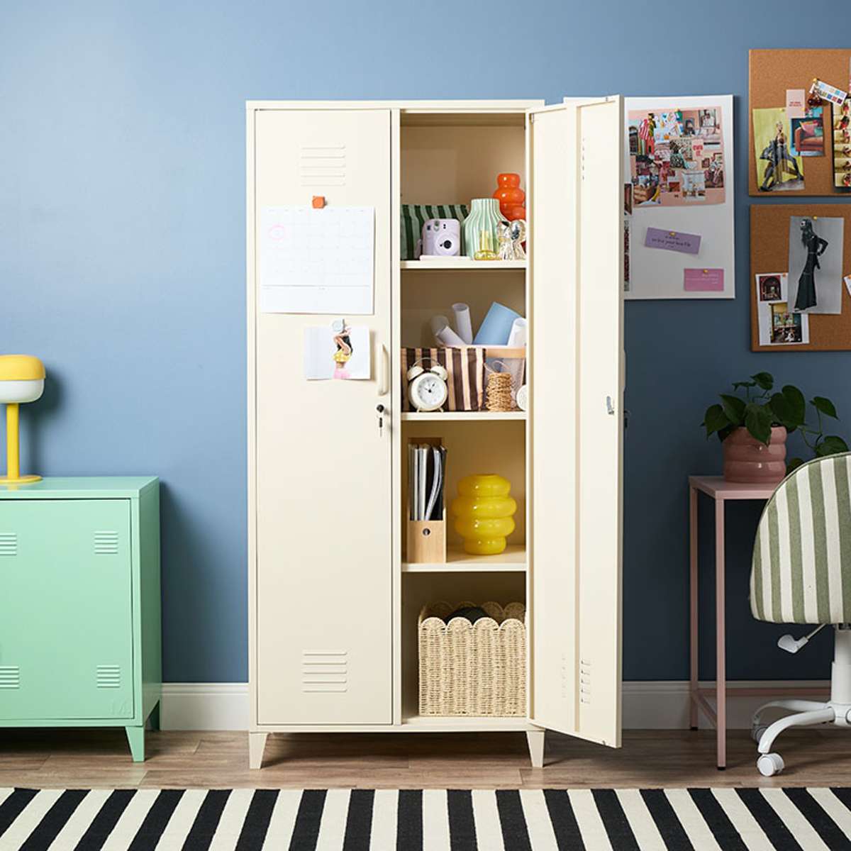 Mocka Original Locker Wardrobe - Cream