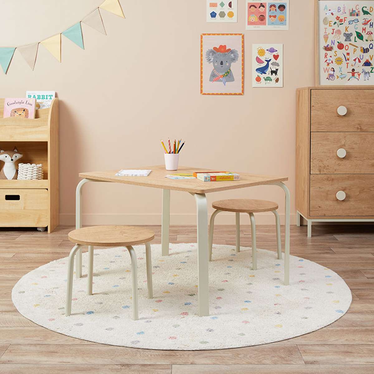 Mini Brixton Cream Two Seater Set