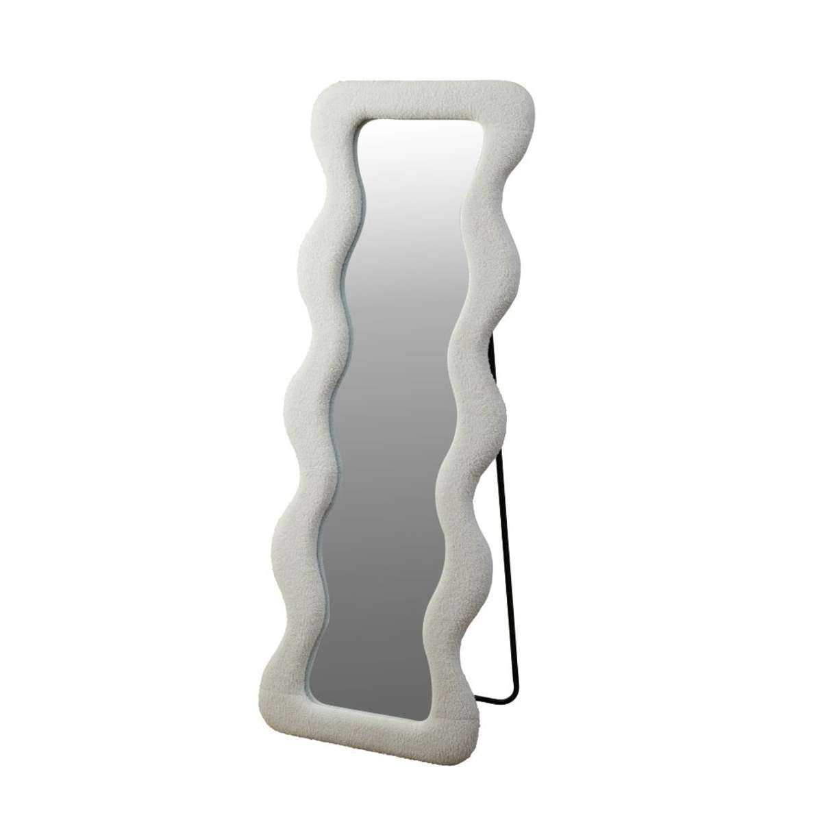 Wiggly Mirror - White Teddy