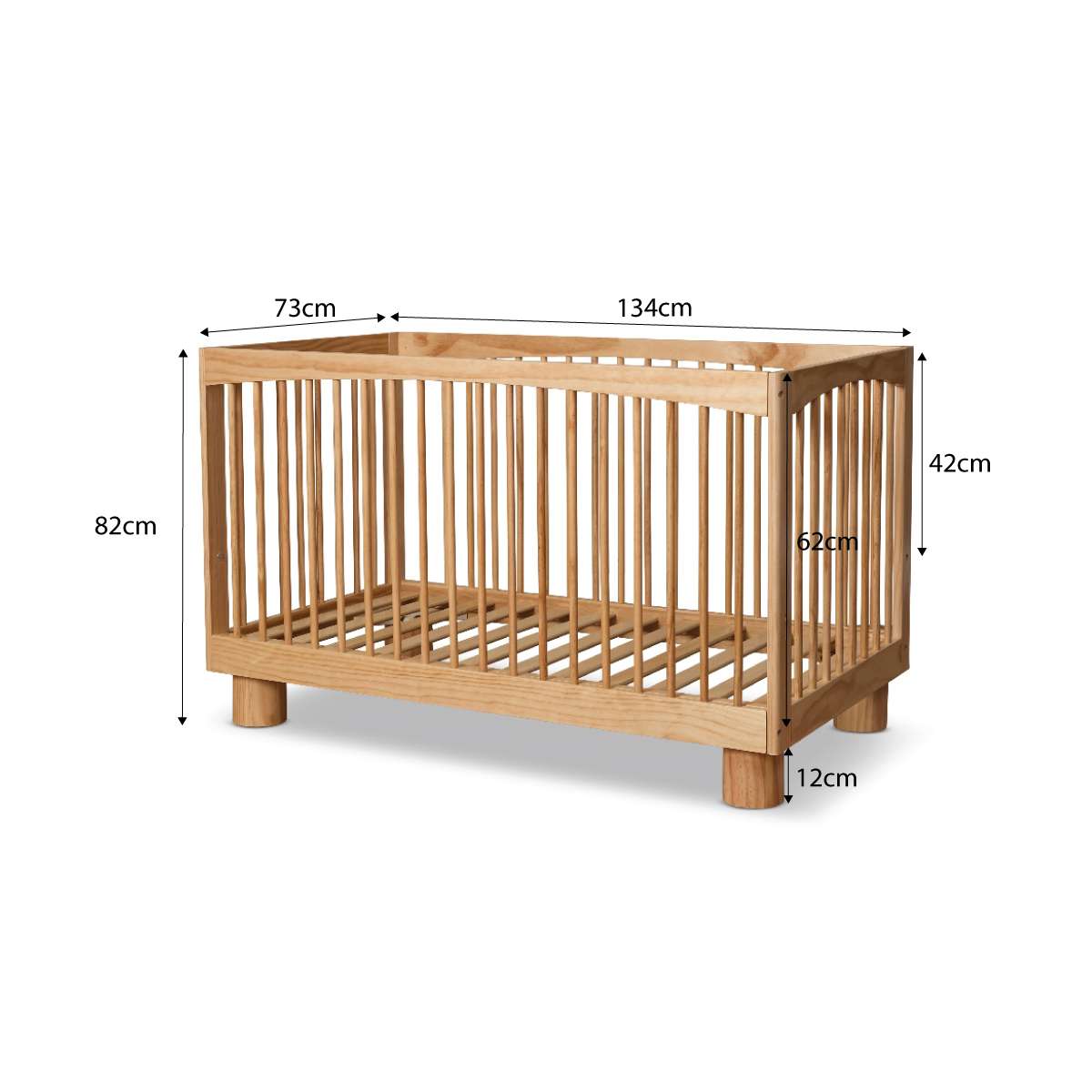 Addison Natural Four Piece Nursery Set
