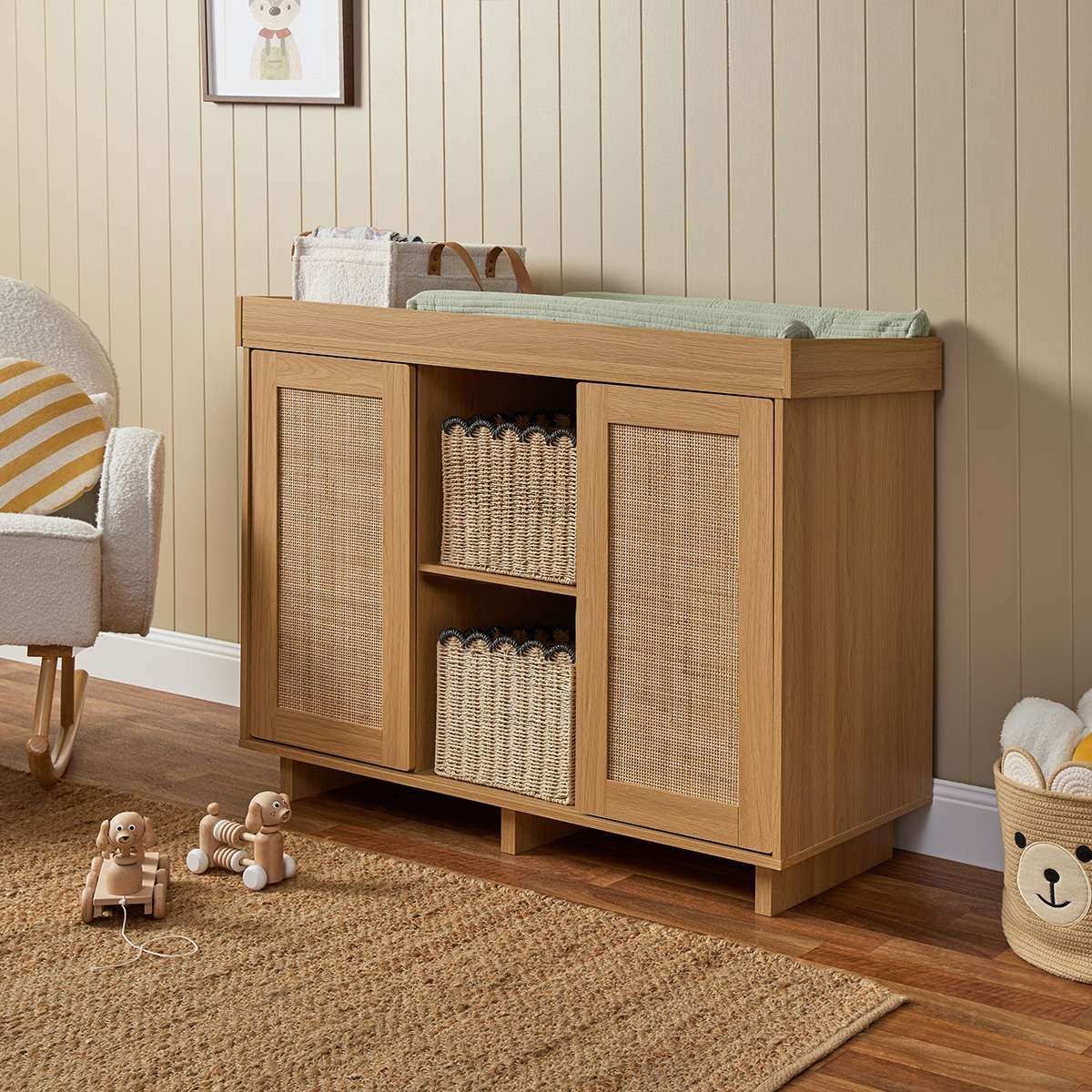 Addison Natural Four Piece Nursery Set