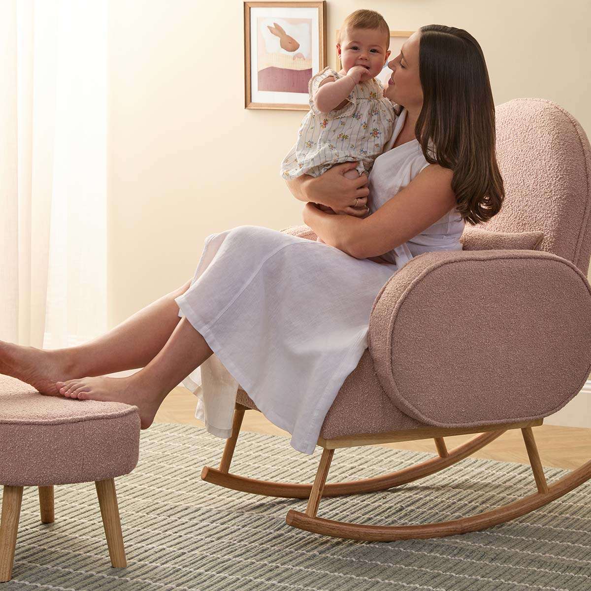 Buddy 2-in-1 Rocking Chair - Blush