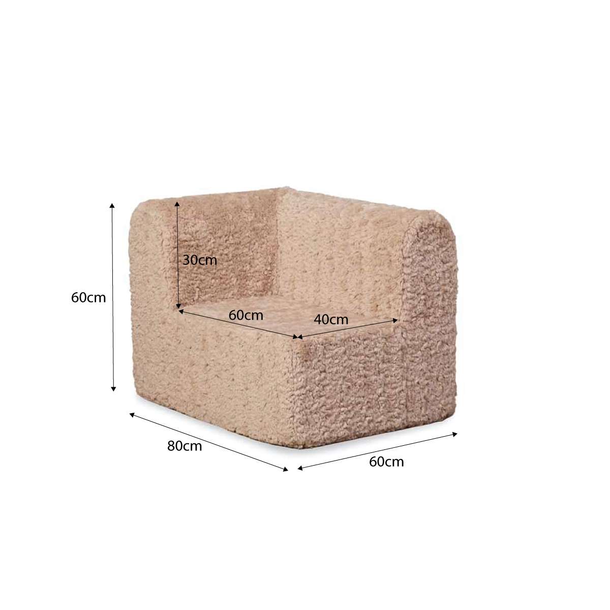 The Mini Chill Chaise Lounge - Beige