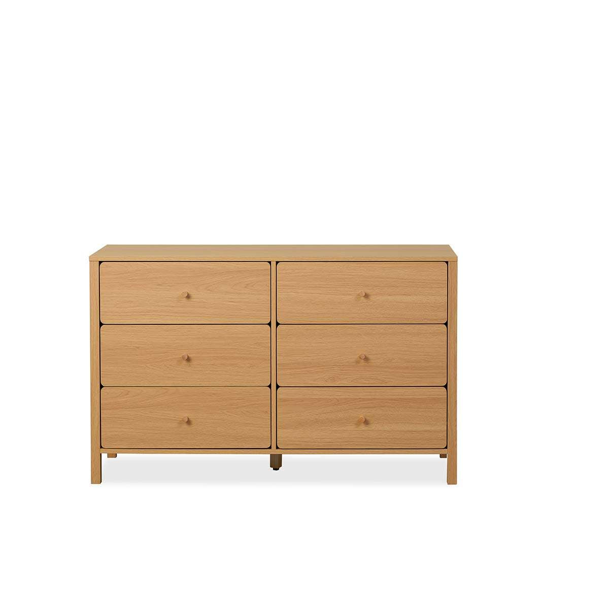 Ollie Six Drawer - Natural