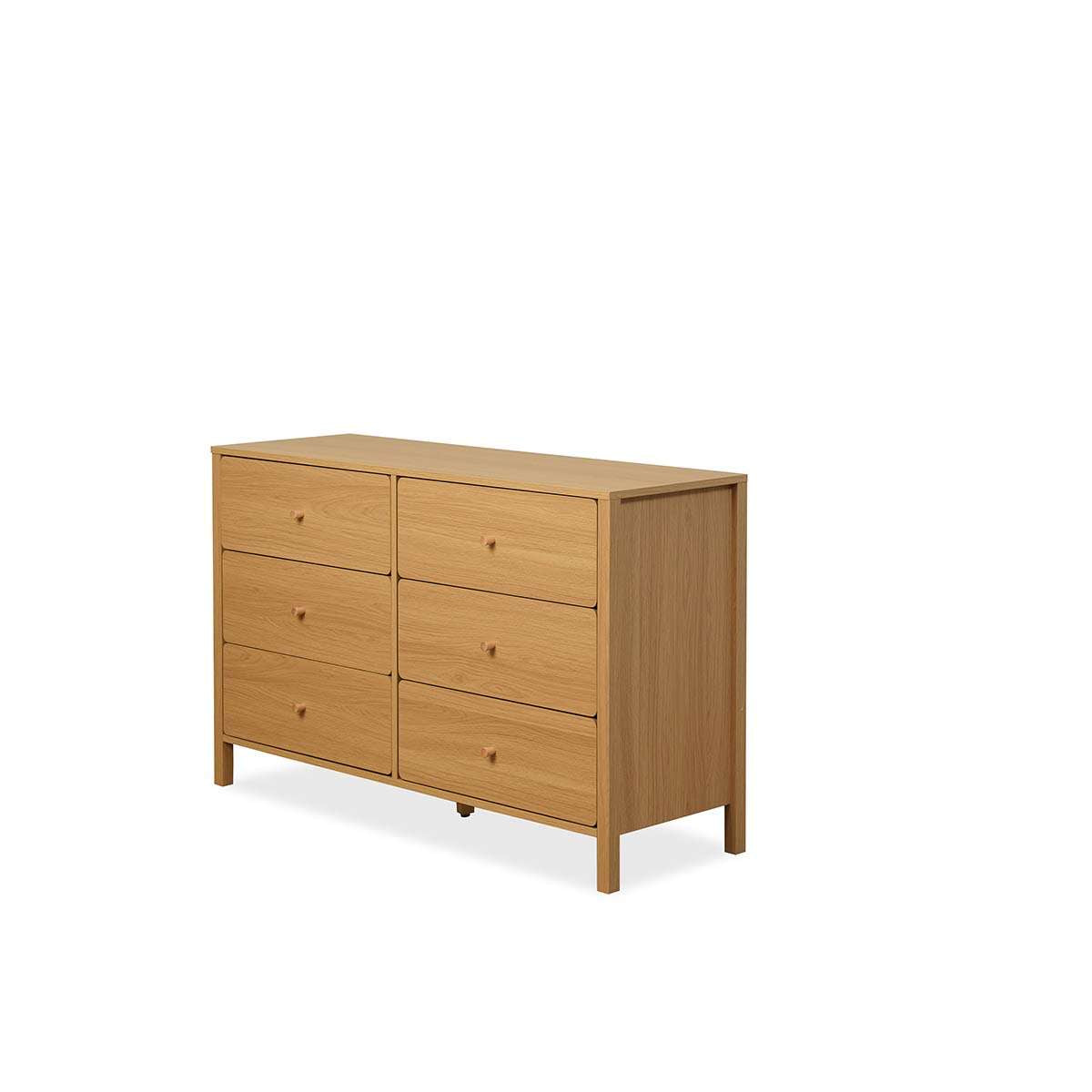 Ollie Six Drawer - Natural