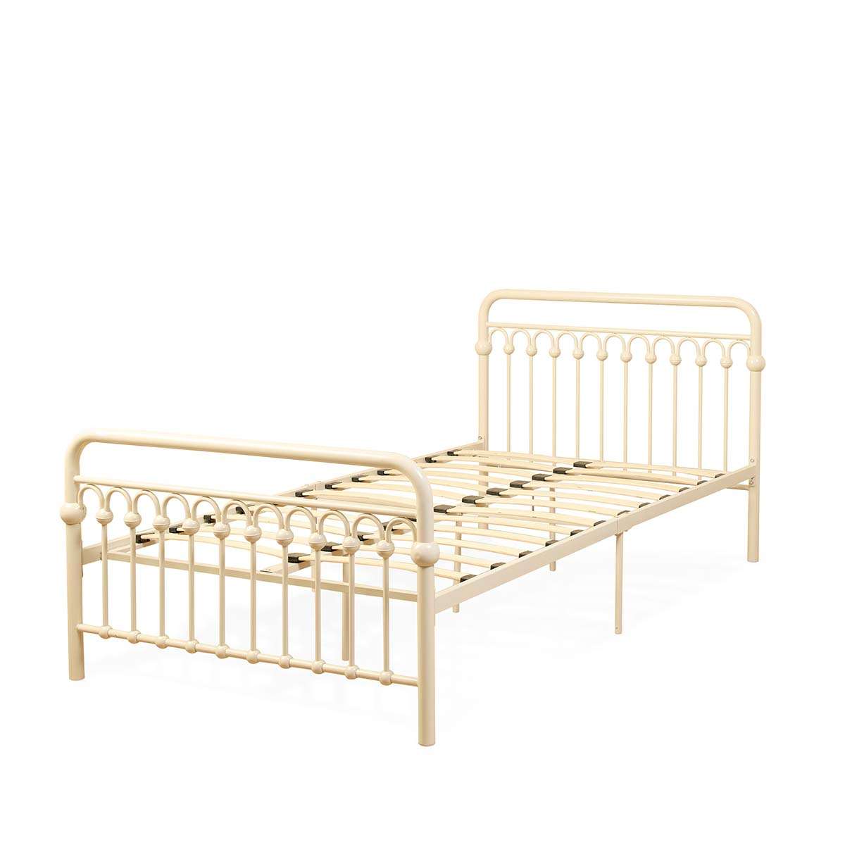 Classic Cottage Bed - King Single - Cream