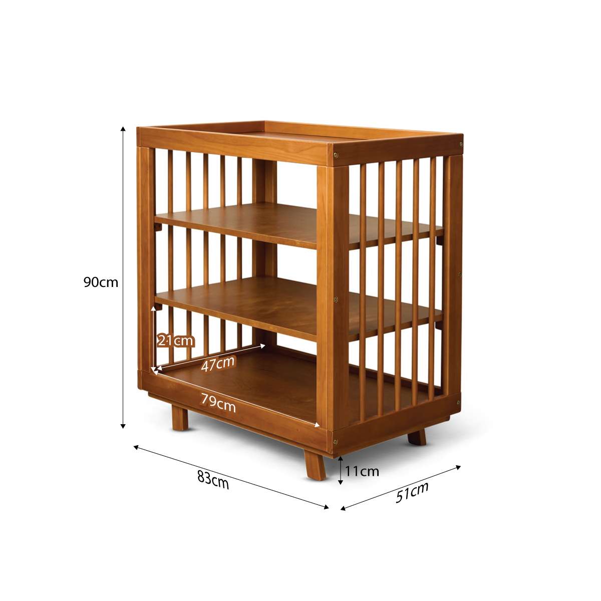 Aspen Change Table - Hazelnut