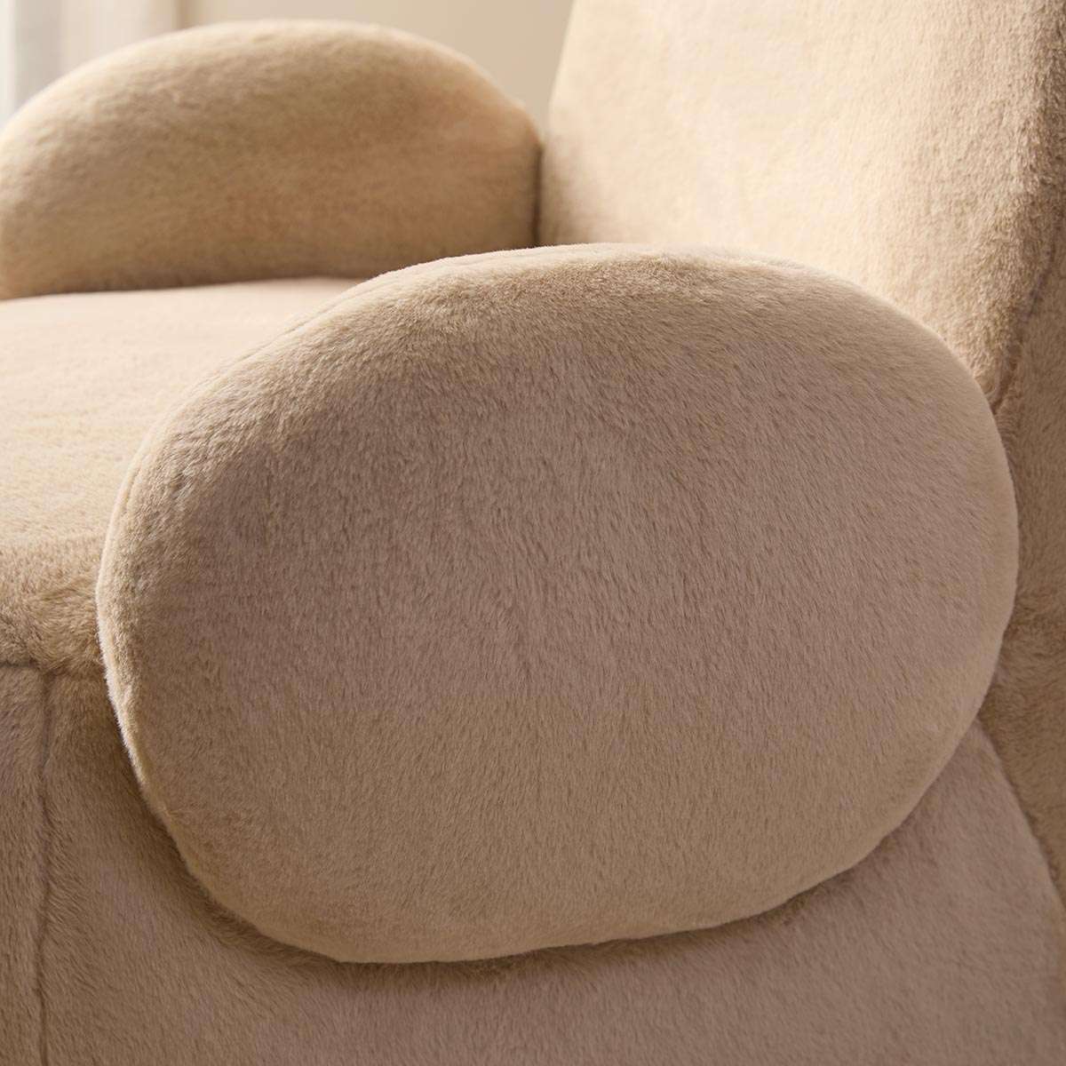 Teddy Bear Swivel Chair - Cream