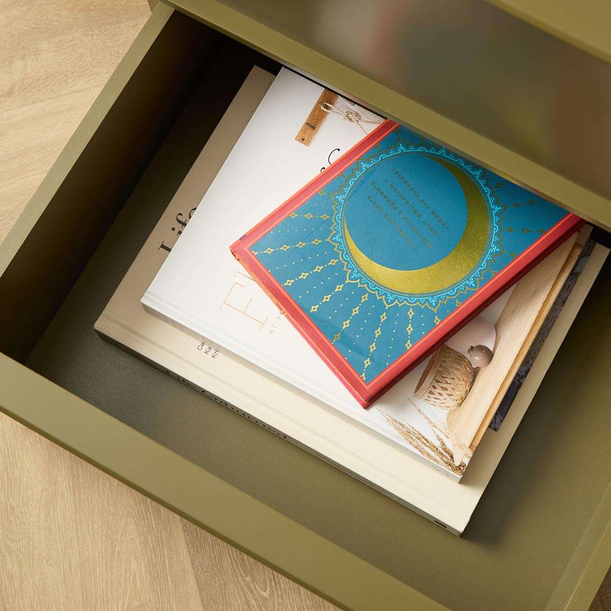 Osaka Bedside Table - Olive