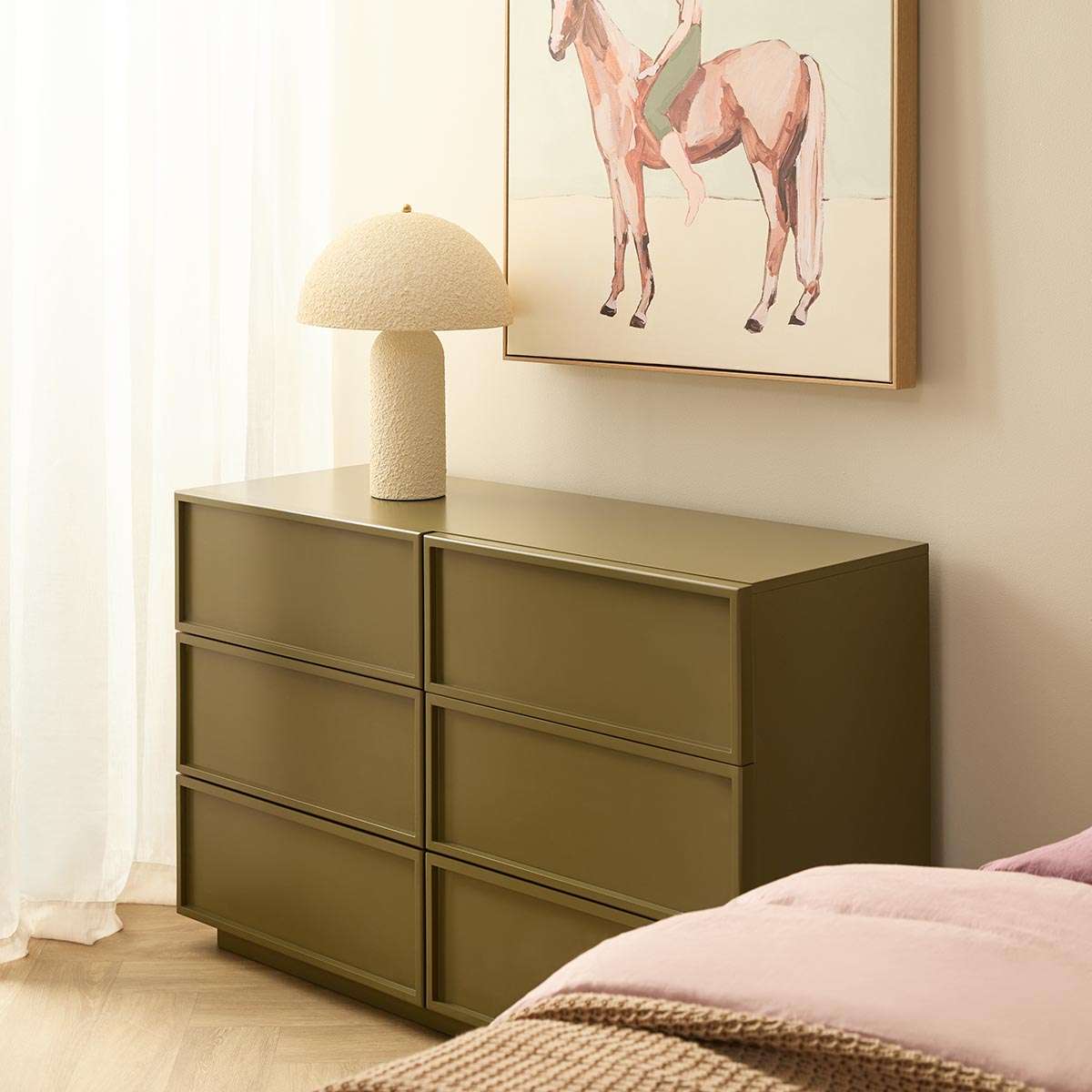 Osaka Six Drawer - Olive