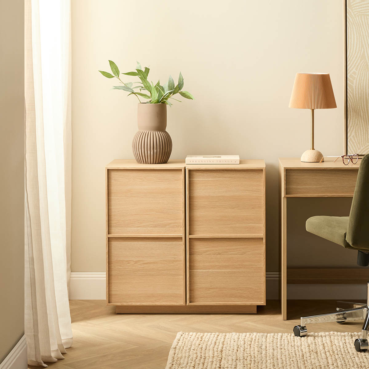 Osaka Two Door Cabinet - Natural