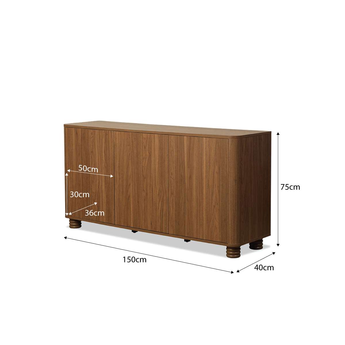 Ziggy Buffet - Walnut