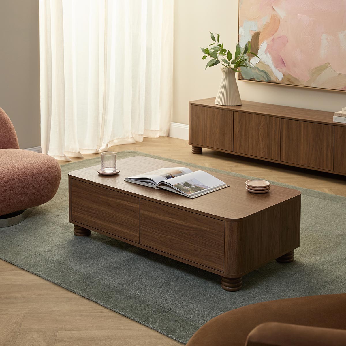 Ziggy Coffee Table - Walnut